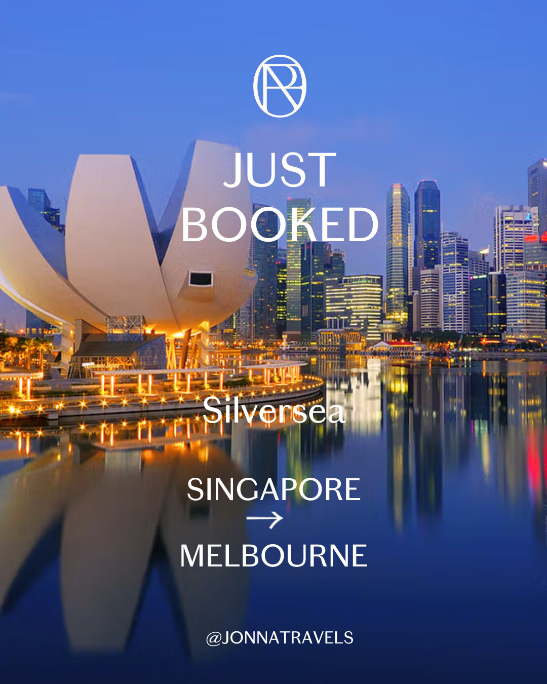Just booked Silversea cruise Singapore to Melbourne