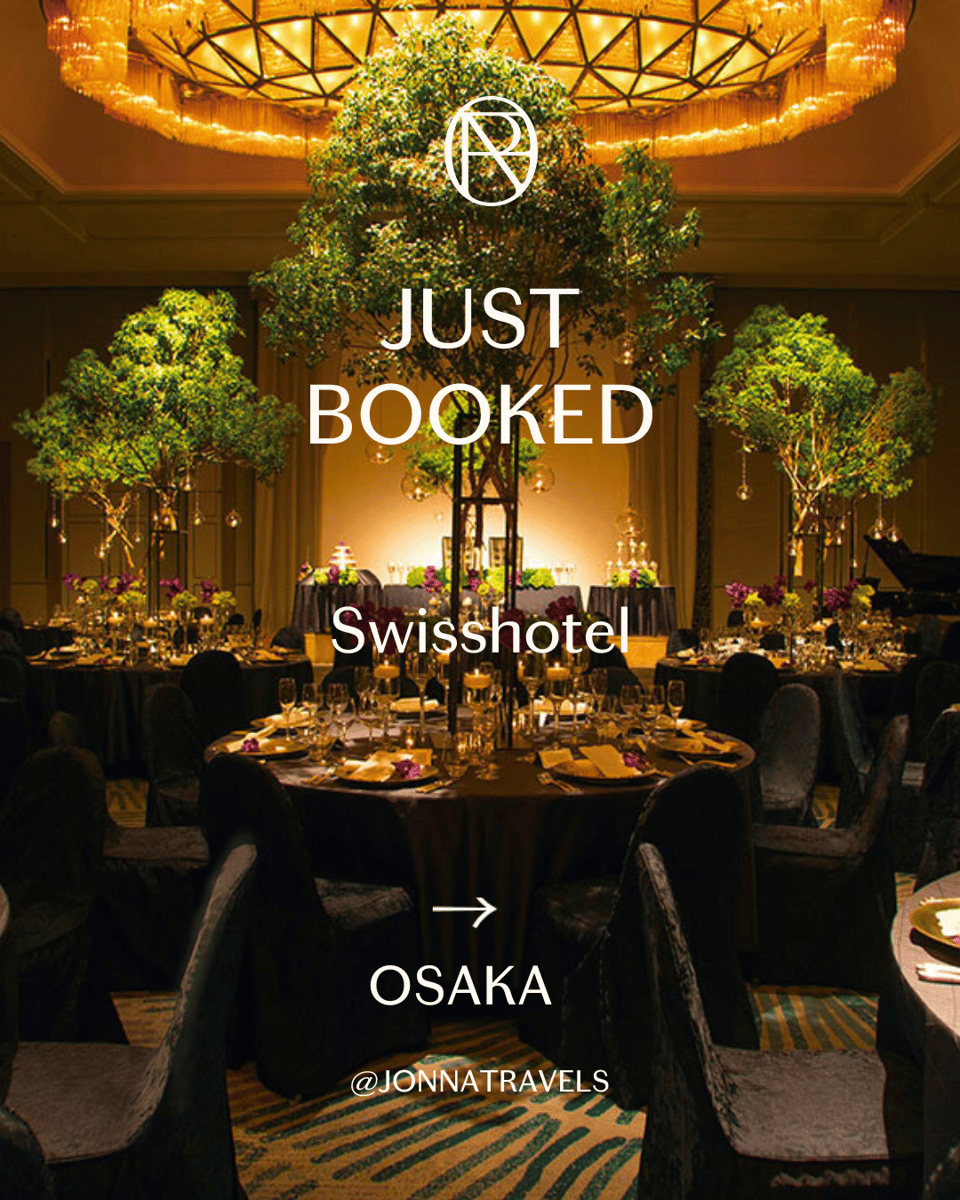 Just booked Swisshotel Osaka